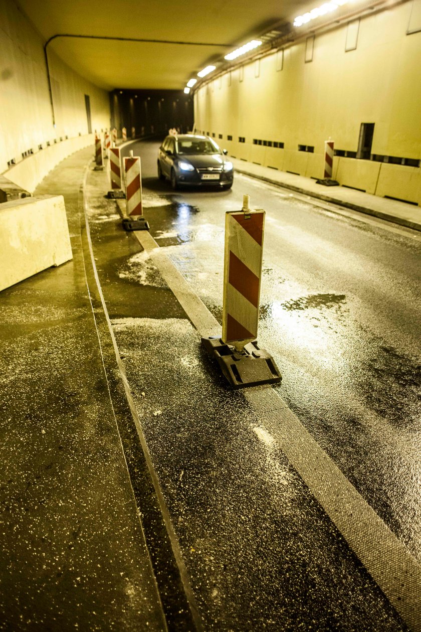 Tunel na lotnisko przecieka