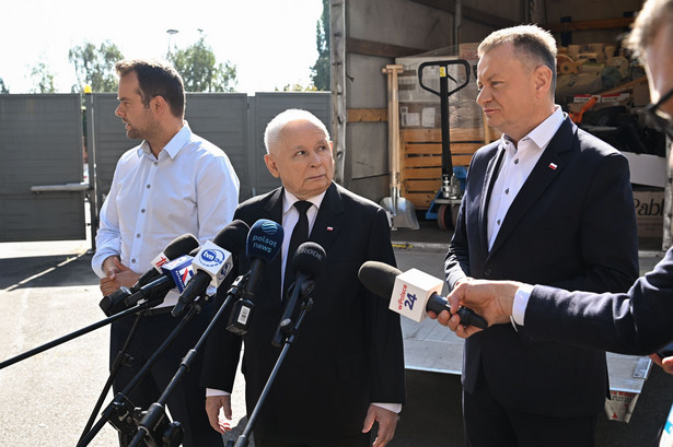 Jarosław Kaczyński, Mariusz Błaszczak i Rafał Bochenek