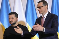 Wołodymyr Zełenski i Mateusz Morawiecki