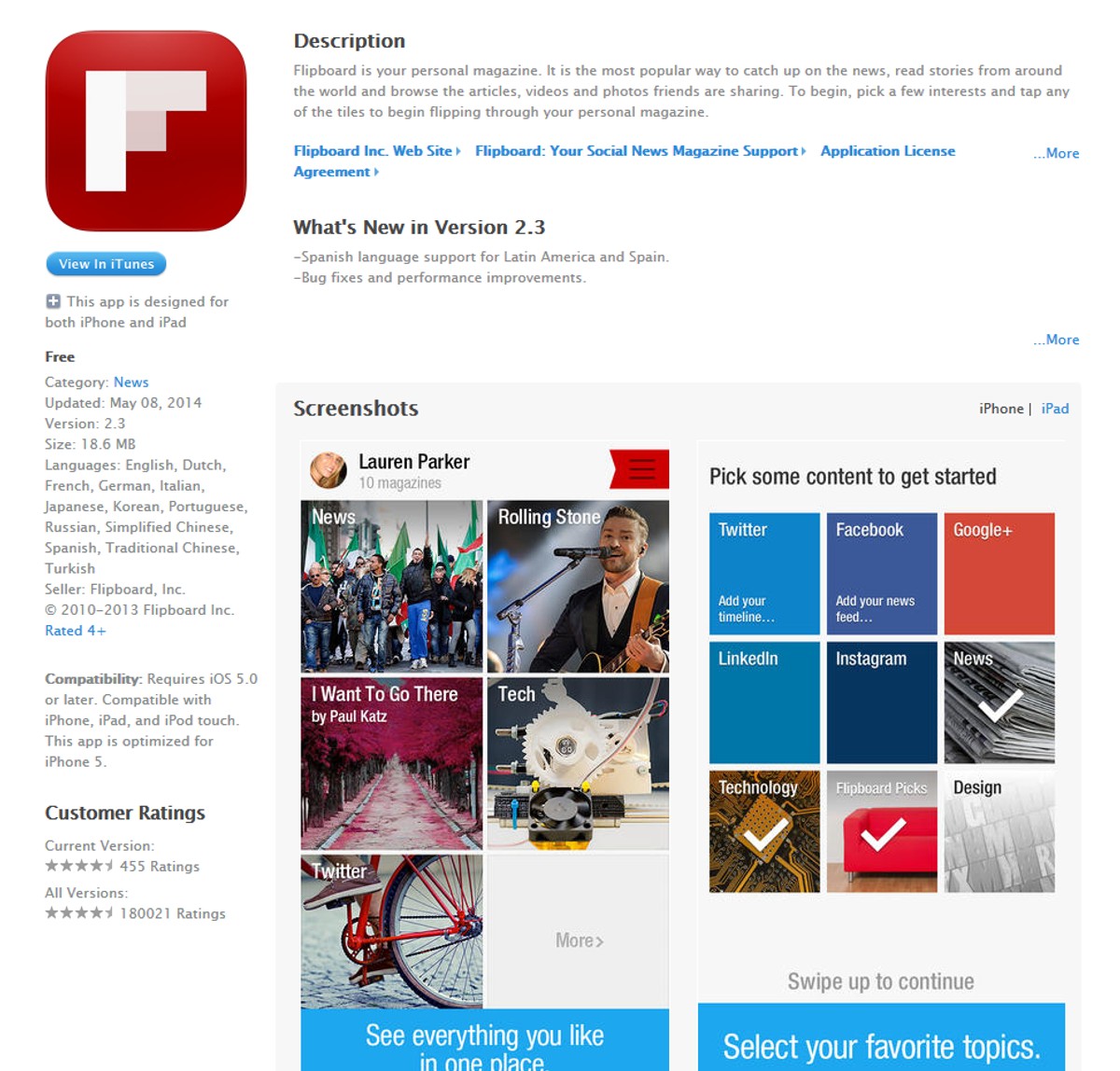 Filpboard Aplikacja umożliwia stworzenie spersonalizowanego magazynu on-line z najciekawszymi treściami znalezionymi w sieci. Za pomocą kilku dotknięć otrzymujemy dostęp do tysięcy artykułów. Na uwagę zasługuję znakomita oprawa graficzna oraz wygodny interfejs. Największą wadą Flipboarda jest natomiast fakt, że treści agregowane są przede wszystkim ze źródeł anglojęzycznych.