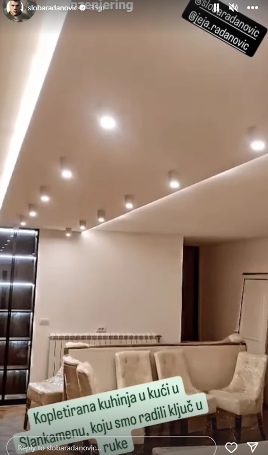 Sloba Radanović pokazao unutrašnjost kuće u Slankamenu