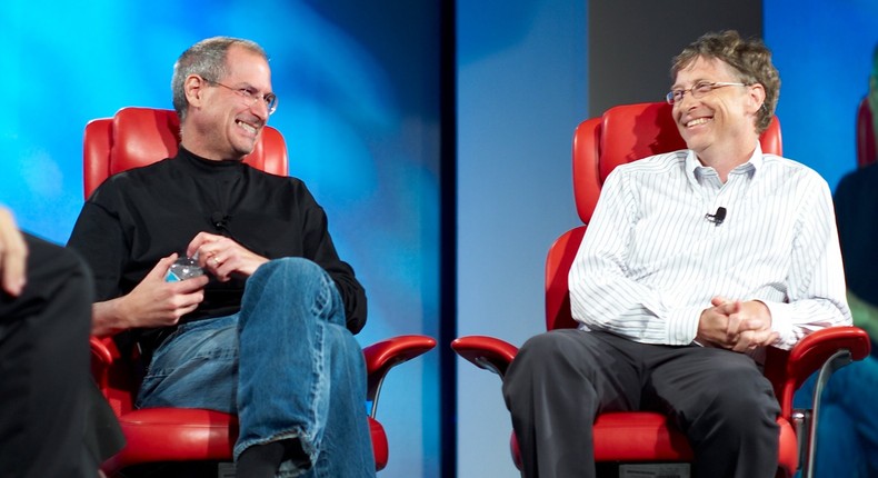 Steve Jobs and Bill Gates