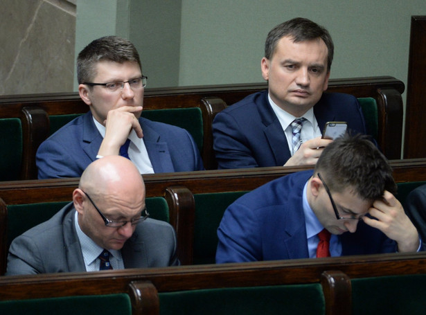 Minister sprawiedliwości Zbigniew Ziobro i wiceminister sprawiedliwości Marcin Warchoł