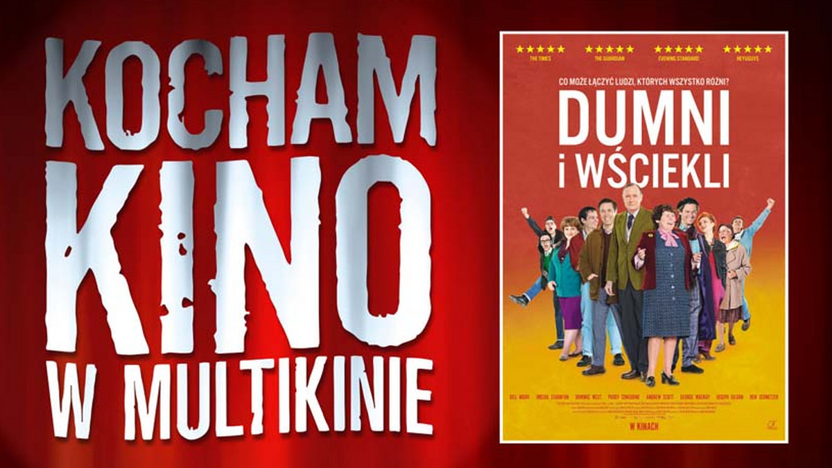 Górnicy, strajki i... geje-aktywiści razem. Niemożliwe? Grażyna Torbicka, Program 2 TVP oraz Multikino zapraszają na "Kocham Kino w Multikinie" z wielokrotnie nagradzaną, przełamującą bariery, angielską komedią "Dumni i wściekli". Pokaz filmu odbędzie się 23 lutego w wybranych kinach sieci Multikino.