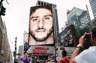 Nike campaign featuring Colin Kaepernick ad in New York