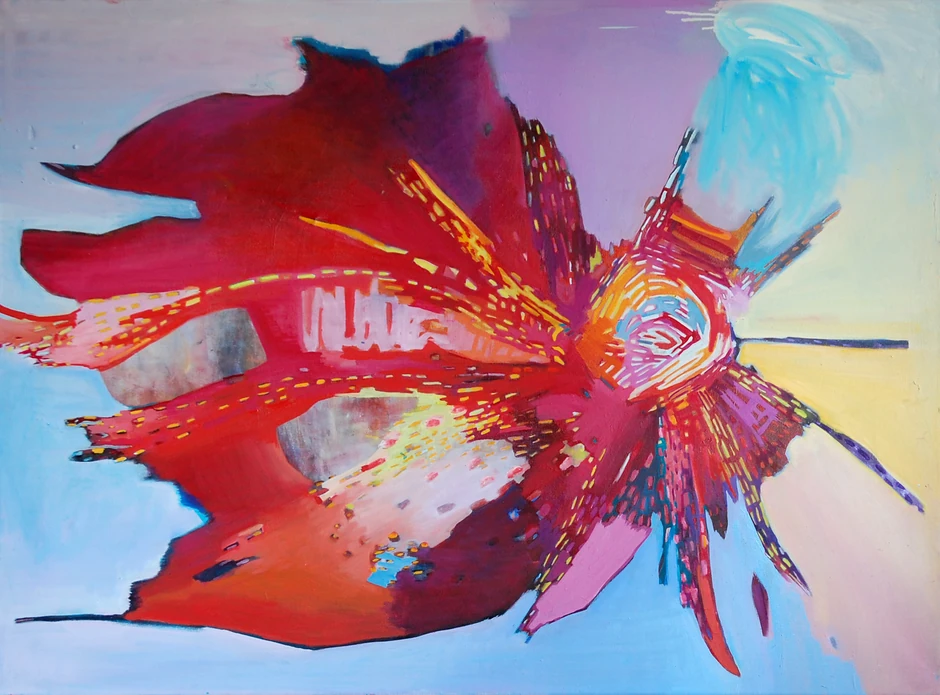 Gravitas is Contagious, ulje na platnu, 97x 130cm, 2017.