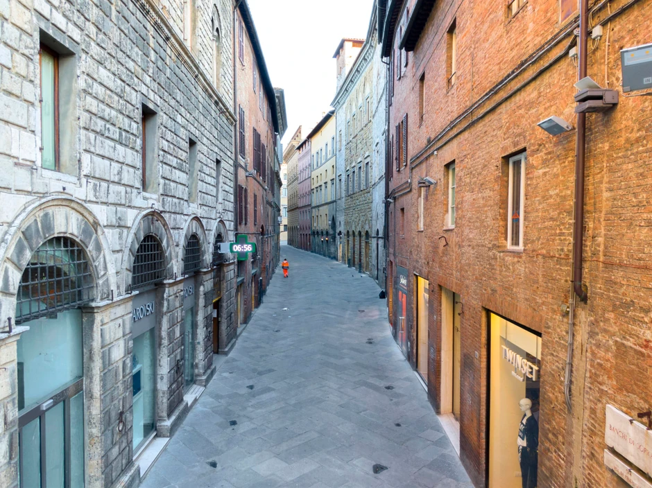 Prazne ulice Sijene tokom karantina u martu