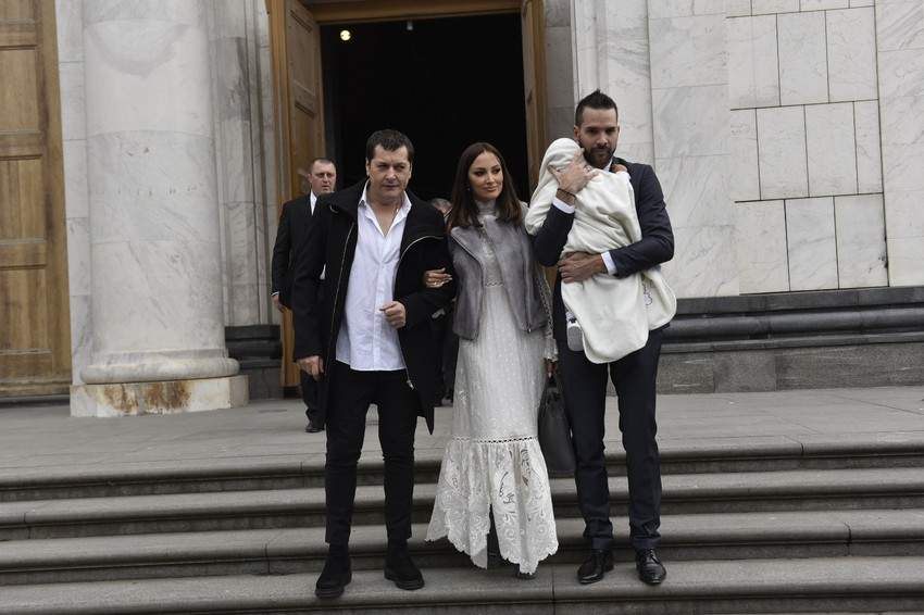 Aleksandra Prijović i Filip Živojinović - krštenje sina 