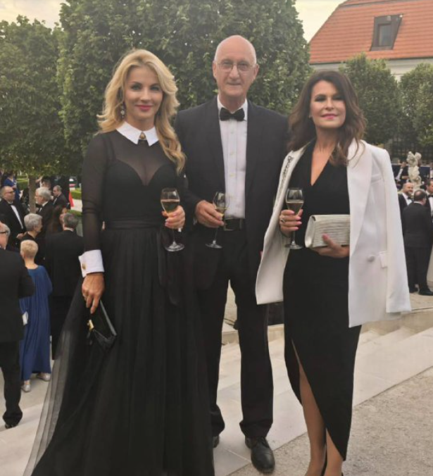 Ministerka Martina Šimkovičová a Jozef Banáš na slávnostnej recepcii na Bratislavskom hrade.