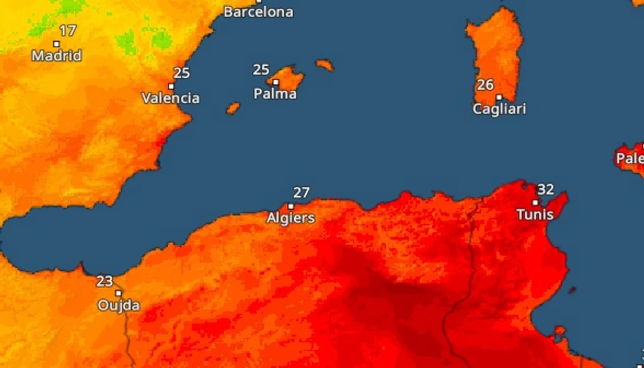 alžir temperatura u 8 sati