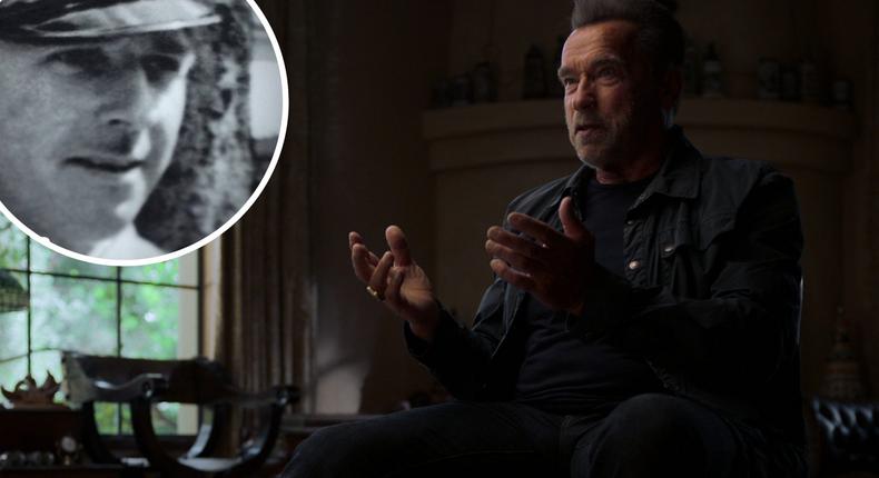 Arnold Schwarzenegger in new docuseries Arnold and a photo of Gustav Schwarzenegger featured in the docuseries.Netflix