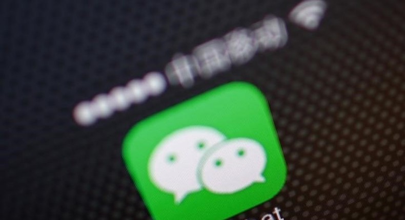 A picture illustration shows a WeChat app icon in Beijing, December 5, 2013. 