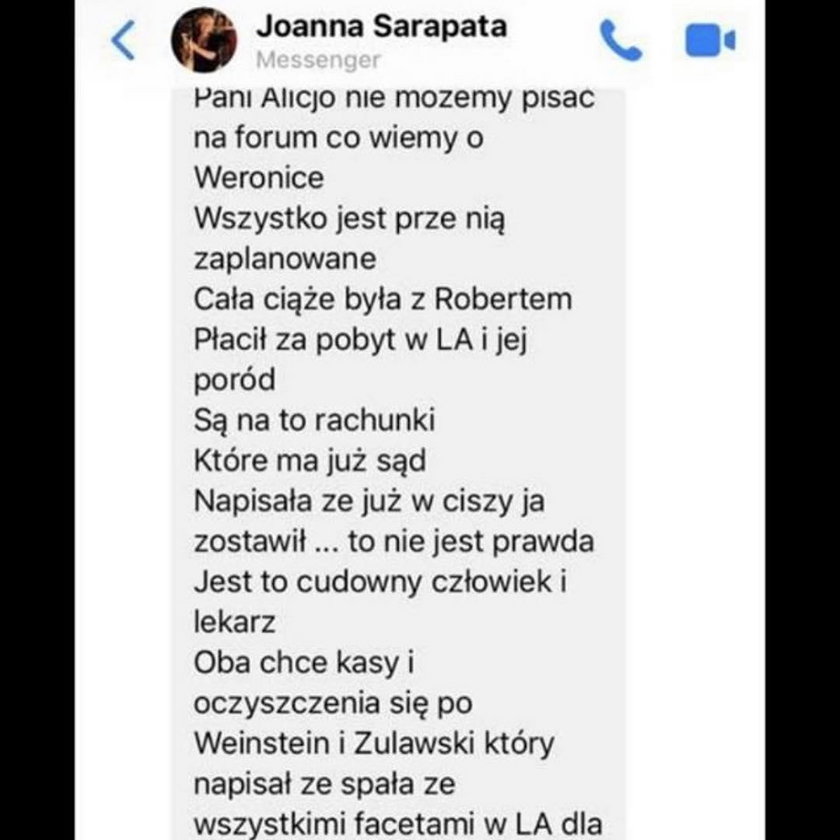 Rozmowa Joanny Sarapaty z dziennikarką