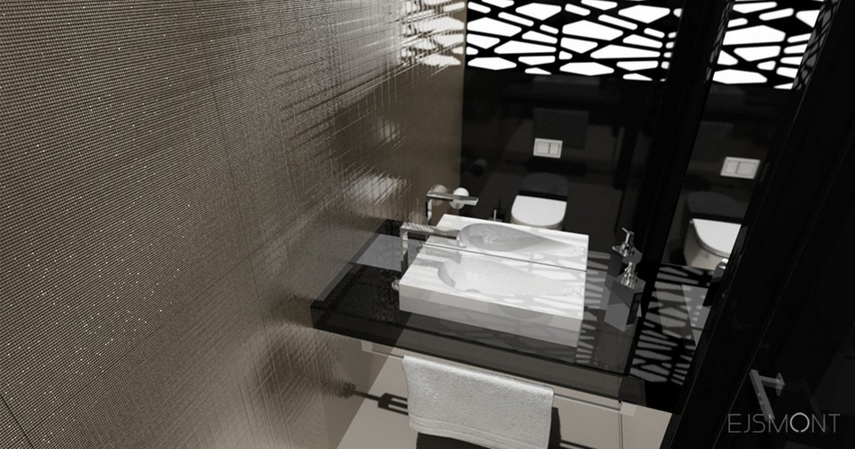 Rezydencja, ciepła kolorystyka - projekt Ejsmont