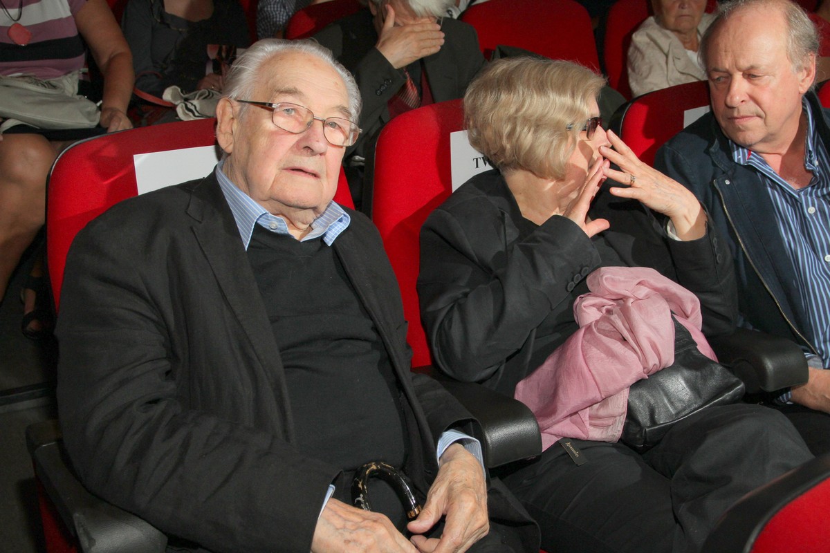 Andrzej Wajda na premierze "Bez wstydu"