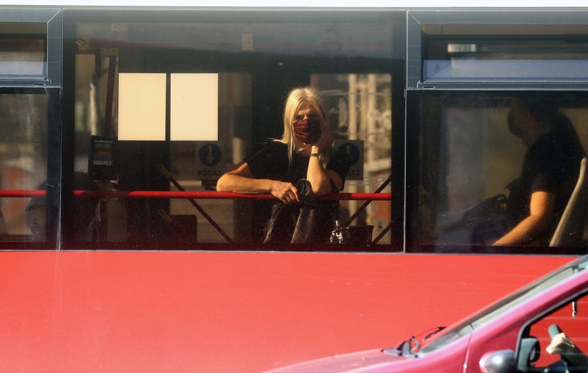 maske gradski prevoz autobus