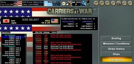 Screen z gry "Carriers at War"