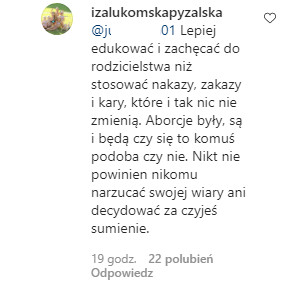 Wpis Izabelli Łukomskiej-Pyżalskiej