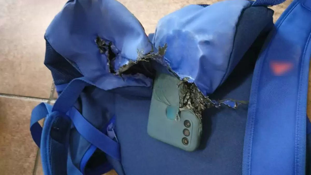 wybuch smartfona w Suchowoli