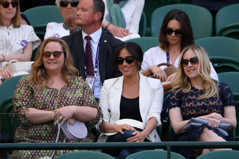 Meghan Markle z koleżankami na Wimbledonie