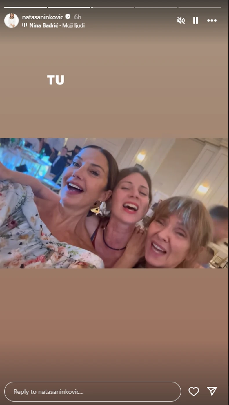 Nataša Ninković na svadbi