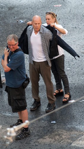 Bruce Willis na planie 'Szklanej pułapki 5'