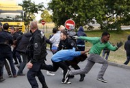 imigranci, calais, francja, anglia, la manche