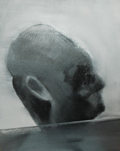 'Szkice do portretu 44', Cezary Bednarczyk, olej na płótnie, 50x40 cm