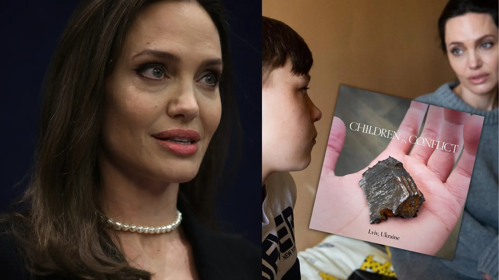 Angelina Jolie wspomina pobyt w Ukrainie. "Dziewczynka bawiła się odłamkiem bomby"