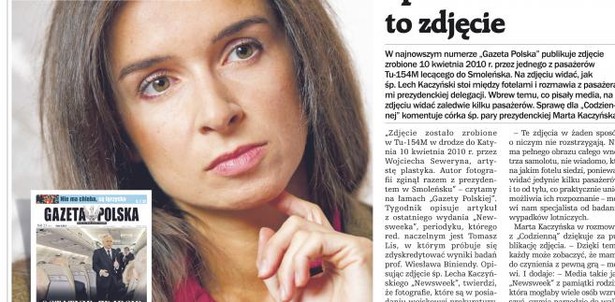 Okładka Gazety Polskiej Codziennie