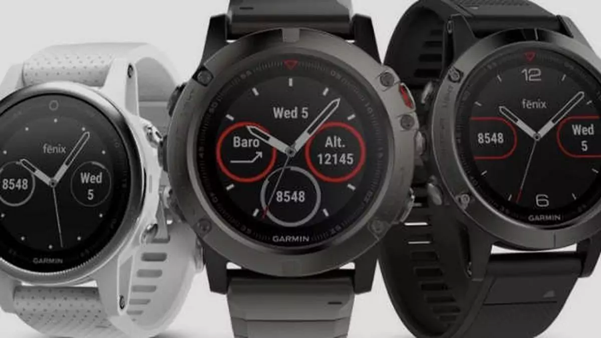 Garmin Fenix 5 - smartwatche w trzech rozmiarach (CES 2017)