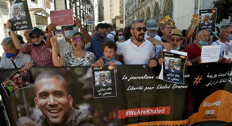 Supporters of Algerian journalist Khaled Drareni, who was sentenced to two years in prison, had been hoping for a lenient judgement, if not acquittal