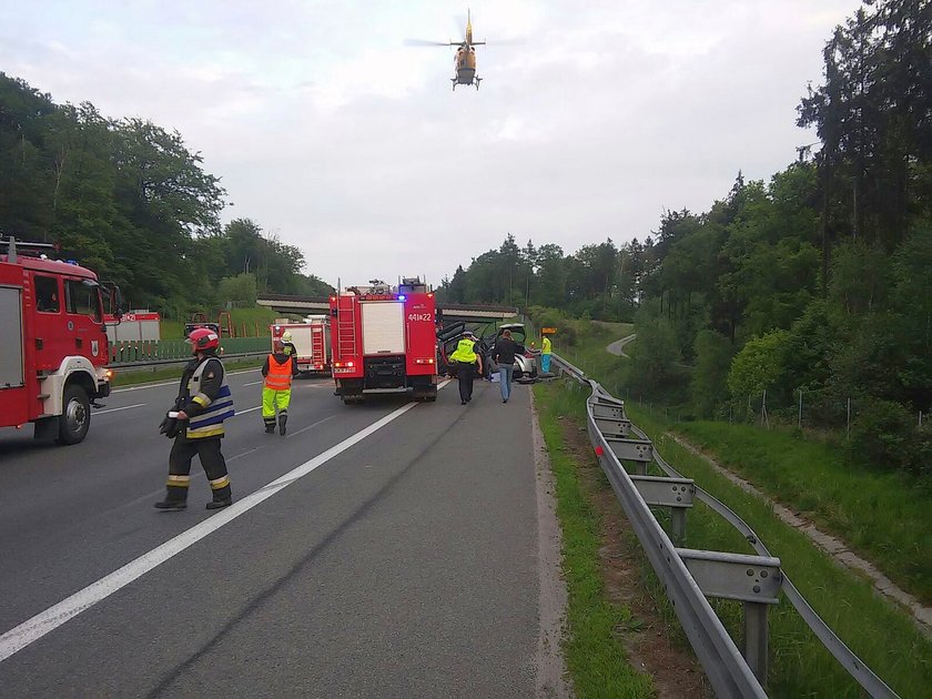 Groźny wypadek na A4