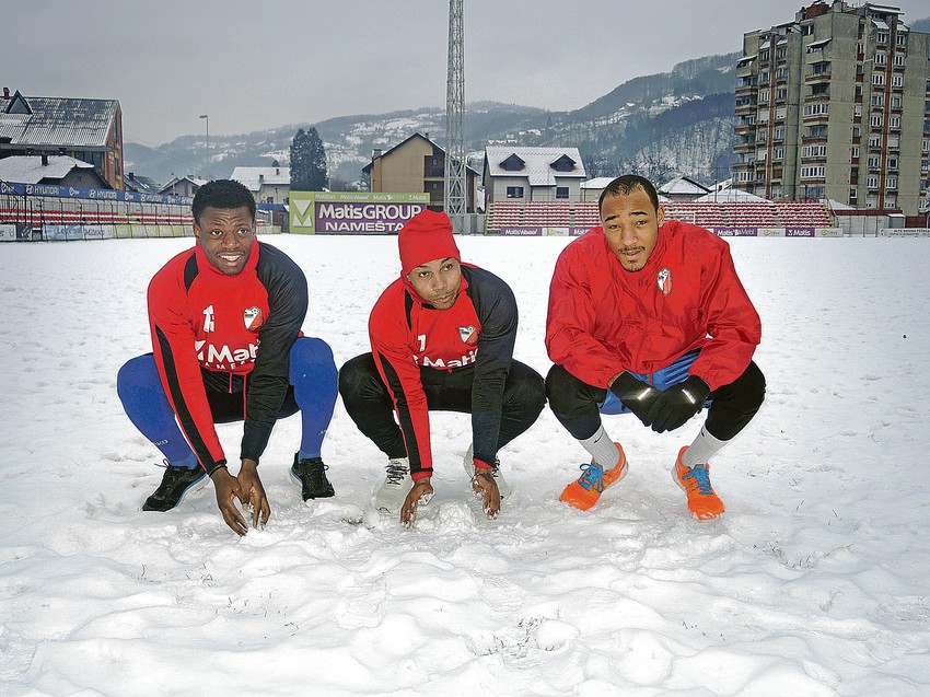 Aleks, Eliomar
i Derik na treningu