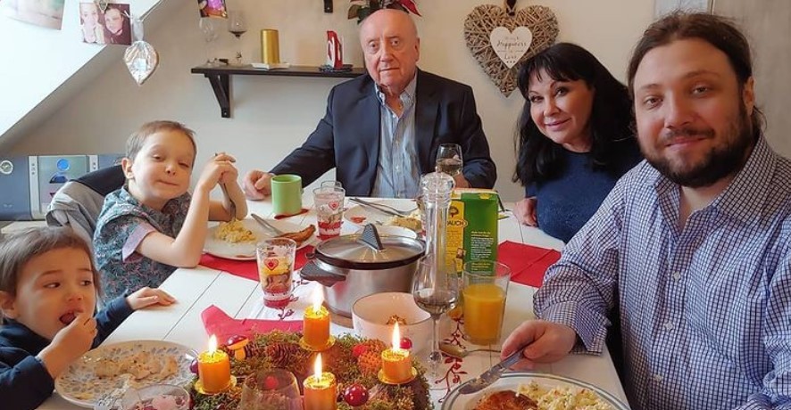 Dagmar "Dáda" Patrasová s rodinou.
