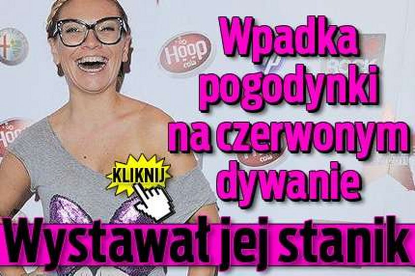 Wpadka pogodynki na czerwonym dywanie! Wystawał jej stanik