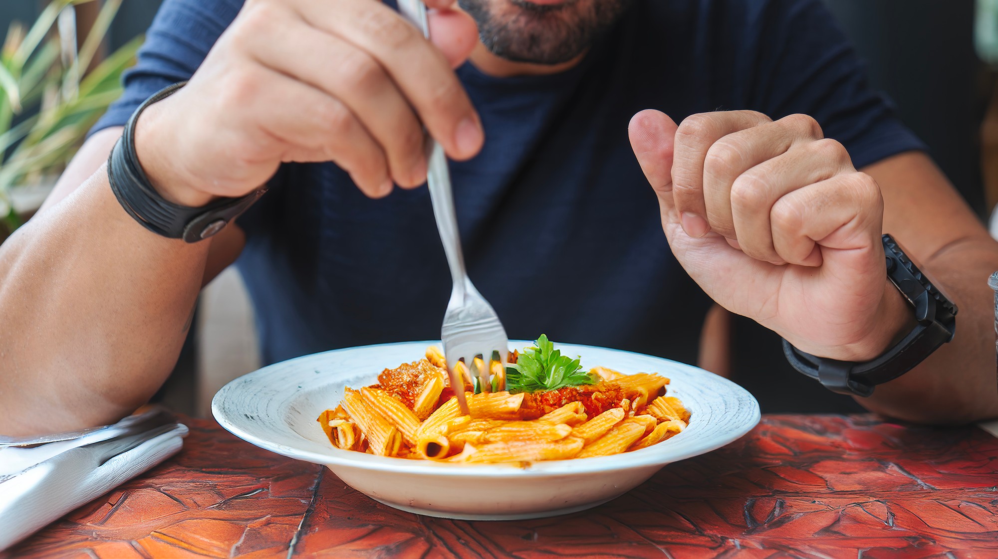 He died after eating pasta. (illustration photo)