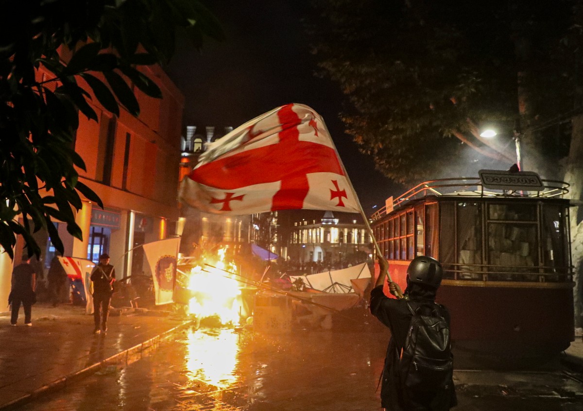 Protest opozycji po wyborach lokalnych w Gruzji