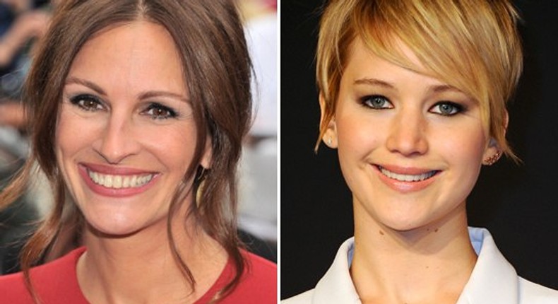 Julia Roberts and Jennifer Lawrence