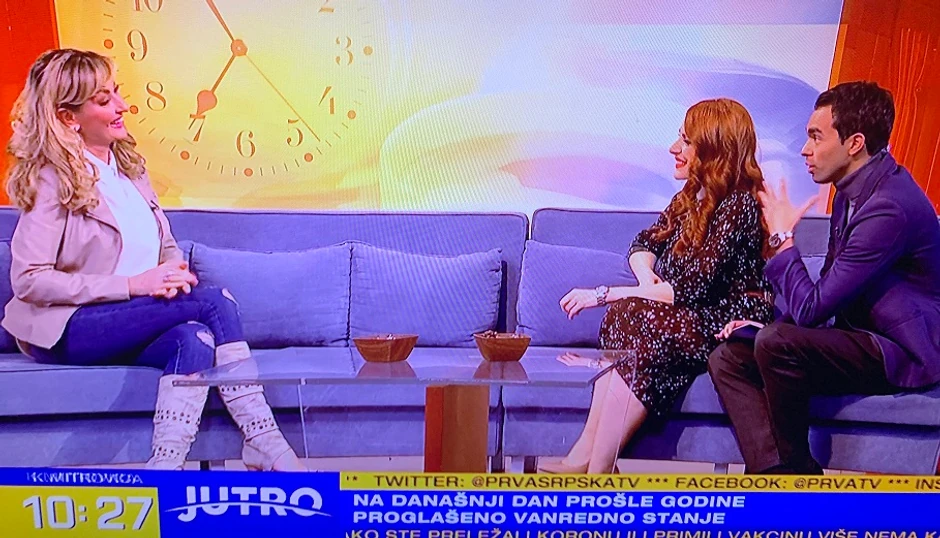Snežana Babić Sneki u jutarnjem programu 