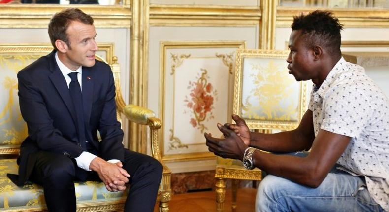 President Emmanuel Macron offered Mamoudou Gassama French citizenship for his act of bravery