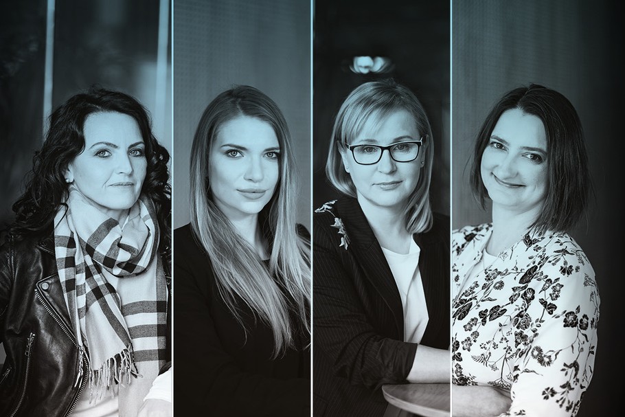 Różnorodność w BASF Polska. Od lewej: Andżelika Glama, Emilia Siwiec, Joanna Połeć, Anna Denert-Leszcz 