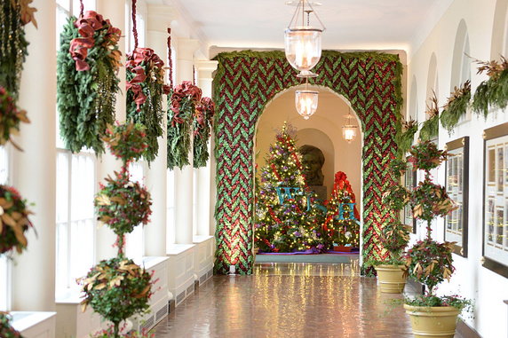 Świąteczne dekoracje w Białym Domu w 2014 r.