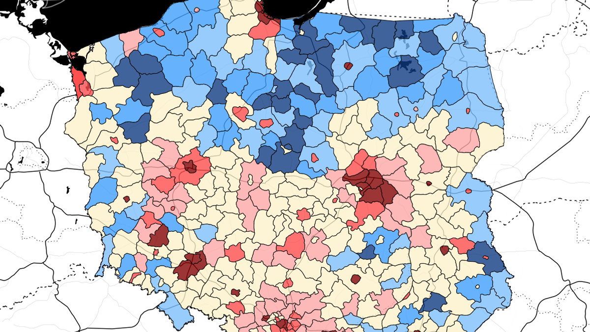 mapa bieda w polsce