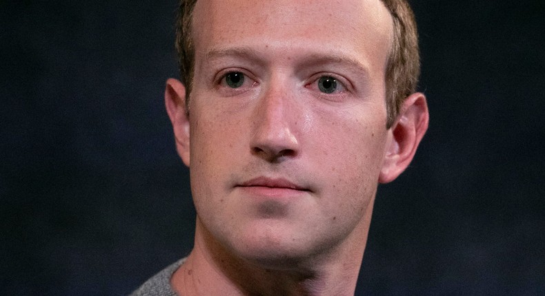 Facebook CEO Mark Zuckerberg in New York City on Friday, Oct. 25, 2019.
