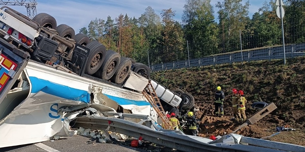 Wypadek na S7, w którym zginęła projektantka mody Agnieszka Guz i jej syn.