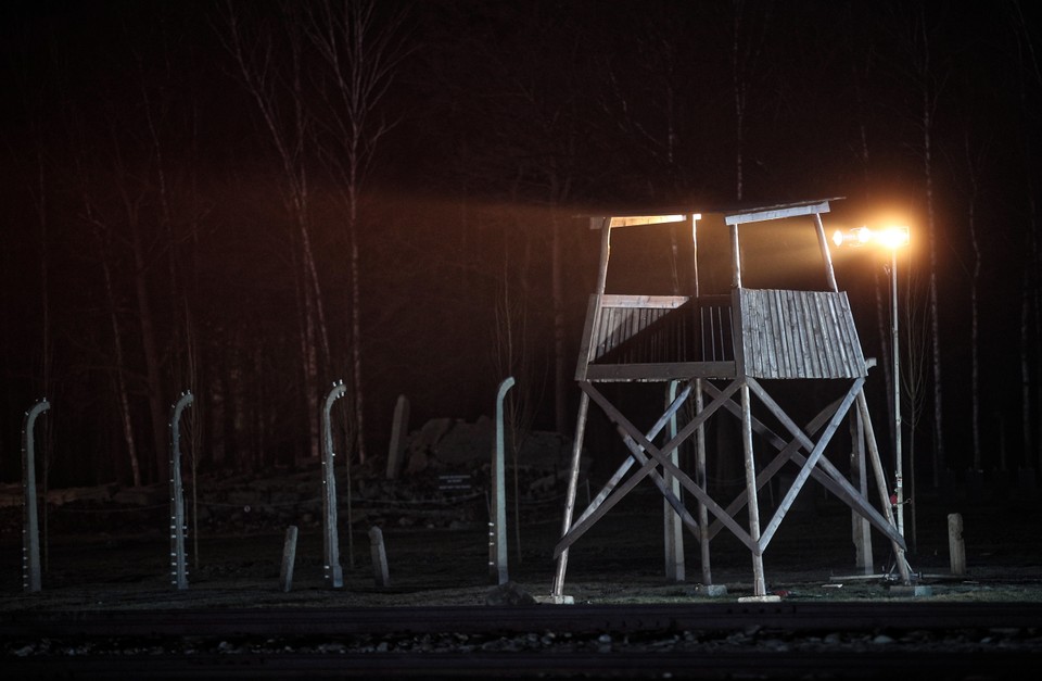 Teren byłego obozu śmierci Auschwitz II-Birkenau w Oświęcimiu