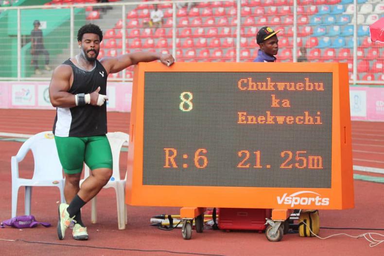 Chukwuebuka has been Nigeria's top shot put taker since 2017