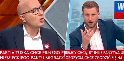 Najpierw poseł został nazwany "chamem", teraz inny miał "siedzieć cicho", kiedy pada pytanie. Znowu awantura w programie TVP Info