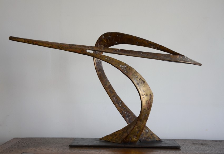 Vojin Stojić, Arabeska, 1960, vareni mesing, 41x80x24 cm